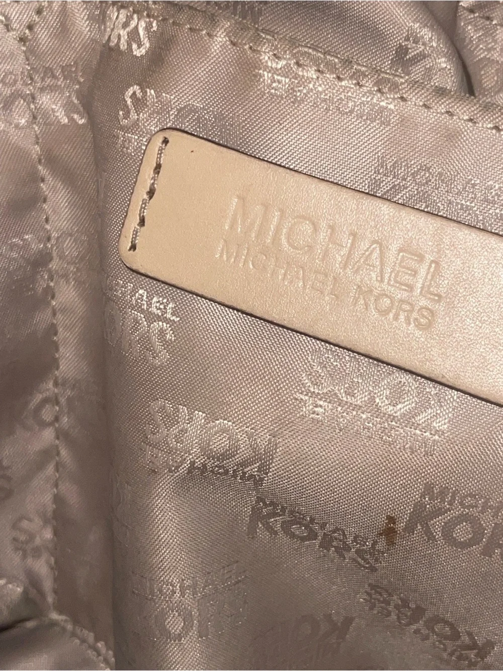 Michael Kors Glazed Embossed Python tote. EUC